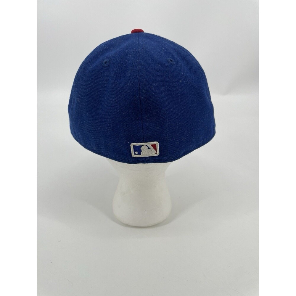 Chicago Cubs New Era 59Fifty Fitted Size 7 1/4 MLB Blue Cap Plain Logo - Picture 4 of 7